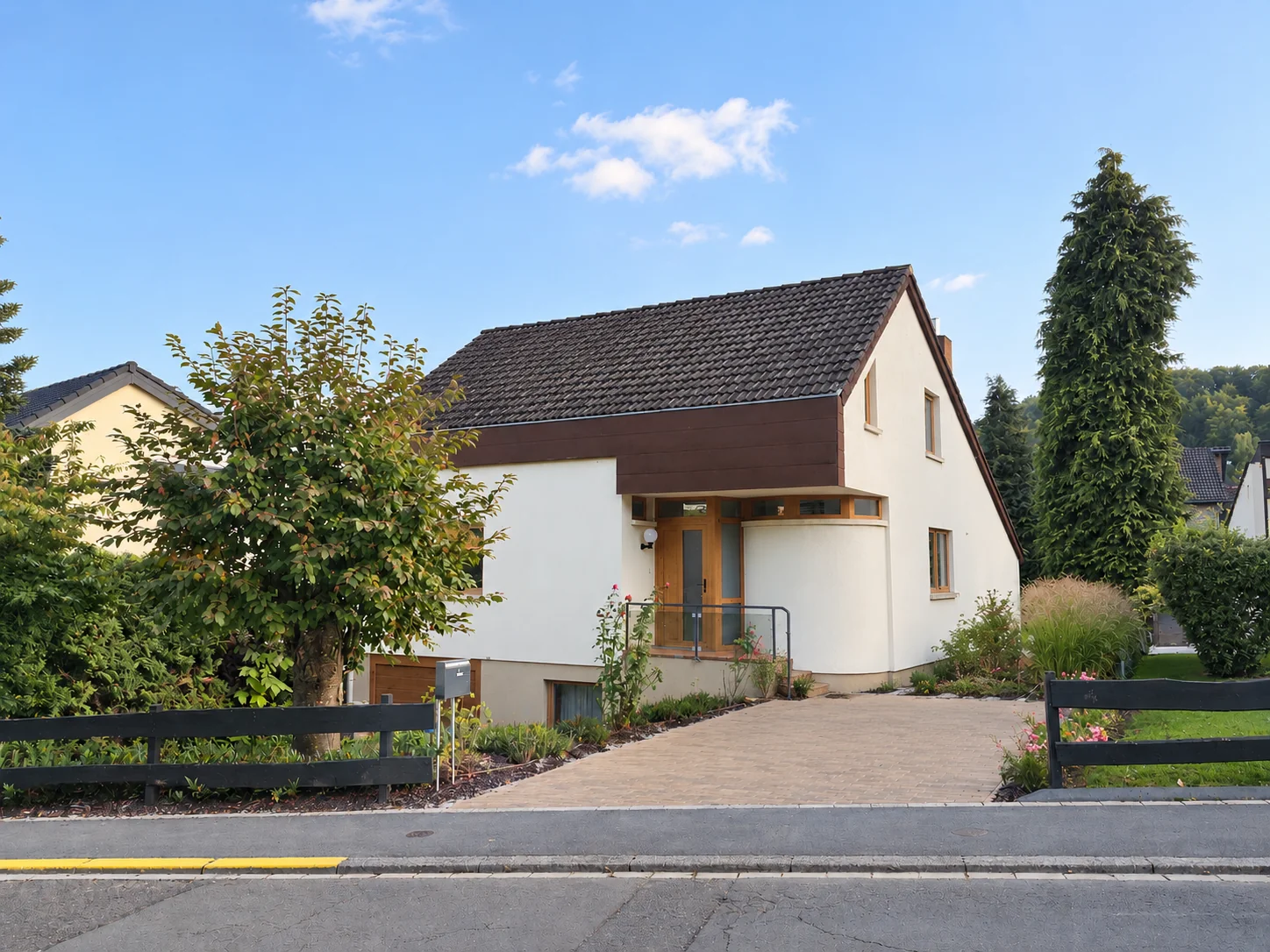 Maison existante, côté rue — Extension de maison, Oberanven, LU